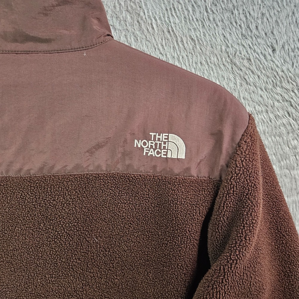 The North‎ Face Fleece Sweater Jacket Girl XL Full Zip Brown - Picture 10 of 13